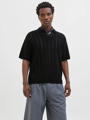 Loose Fit Knitted Polo | Jack & Jones