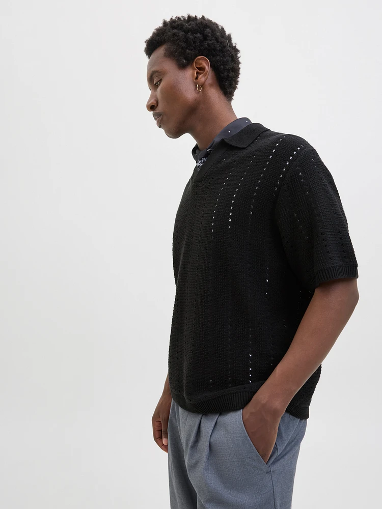 Loose Fit Knitted Polo | Jack & Jones