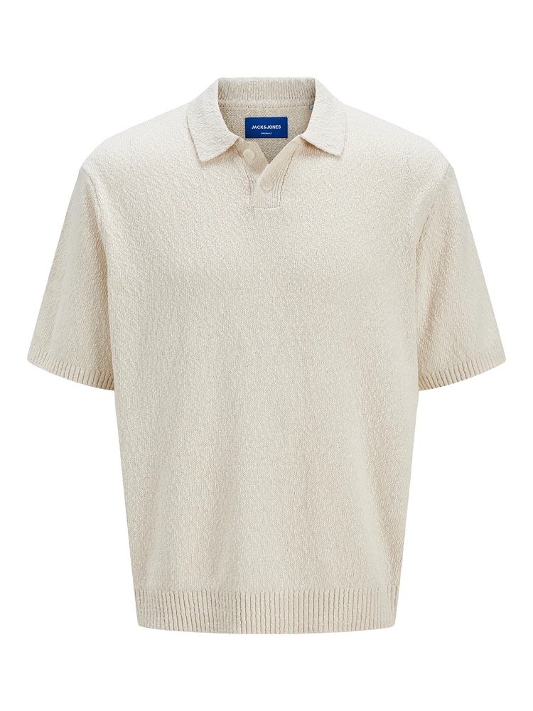 Loose Fit Knitted Polo-Shirt | Jack & Jones