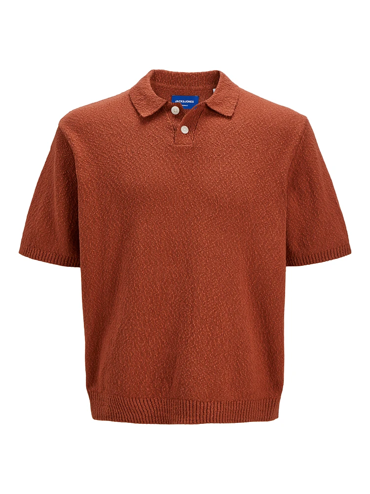 Loose Fit Knitted Polo-Shirt | Jack & Jones