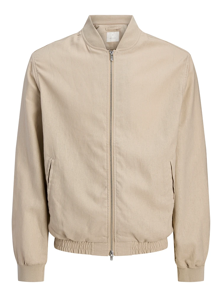 Veste aviateur en mélange lin | Jack & Jones®