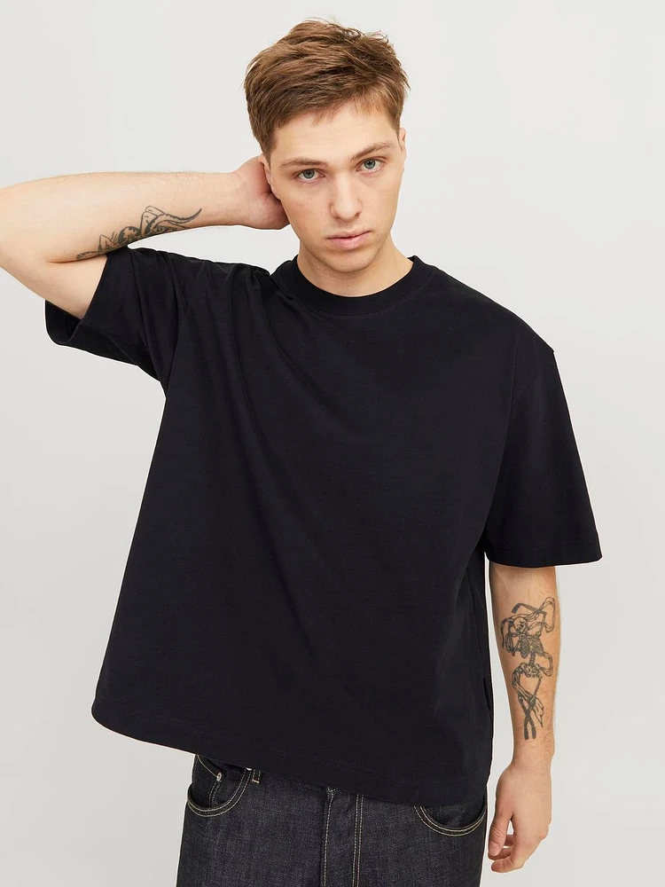 T-shirt Col rond Coupe ample écourtée | Jack & Jones