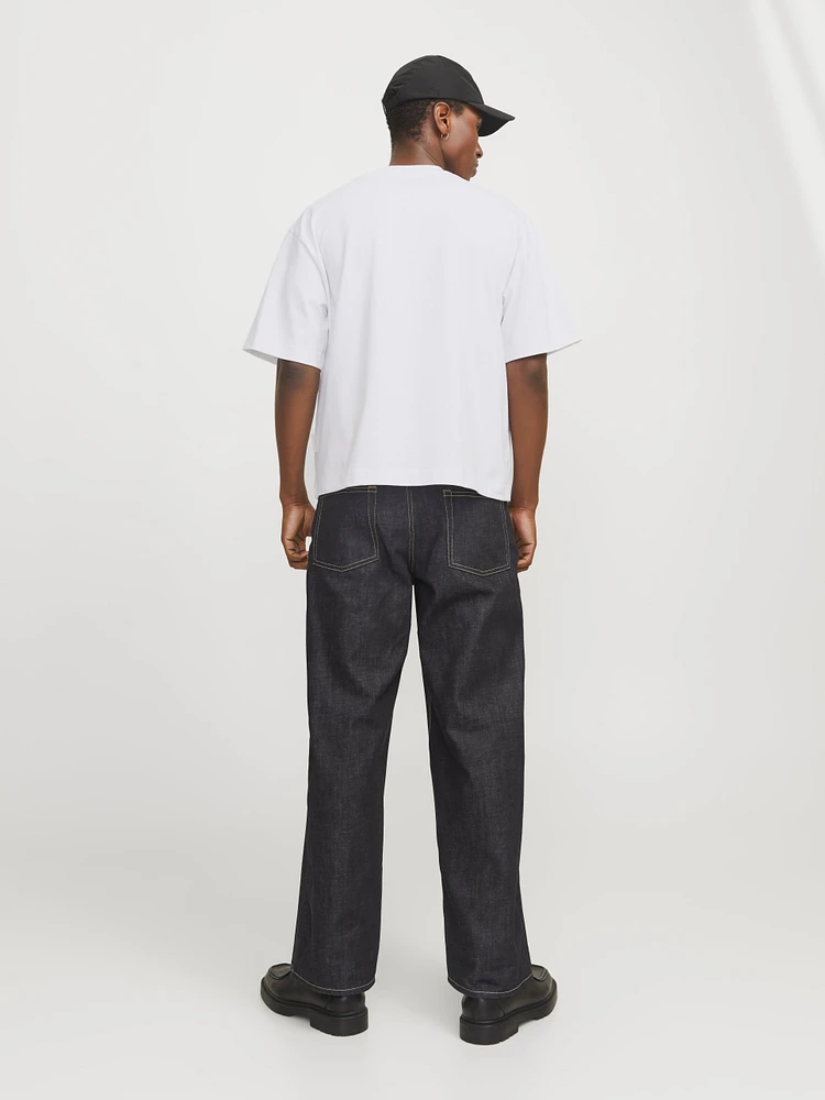 T-shirt Col rond Coupe ample écourtée | Jack & Jones