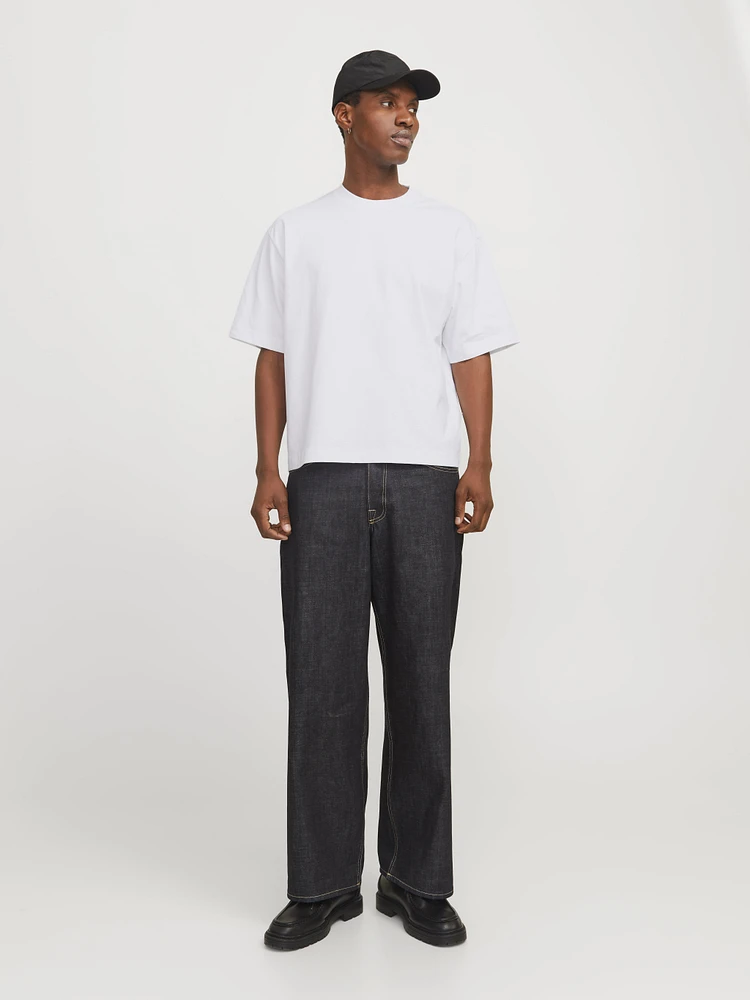 T-shirt Col rond Coupe ample écourtée | Jack & Jones