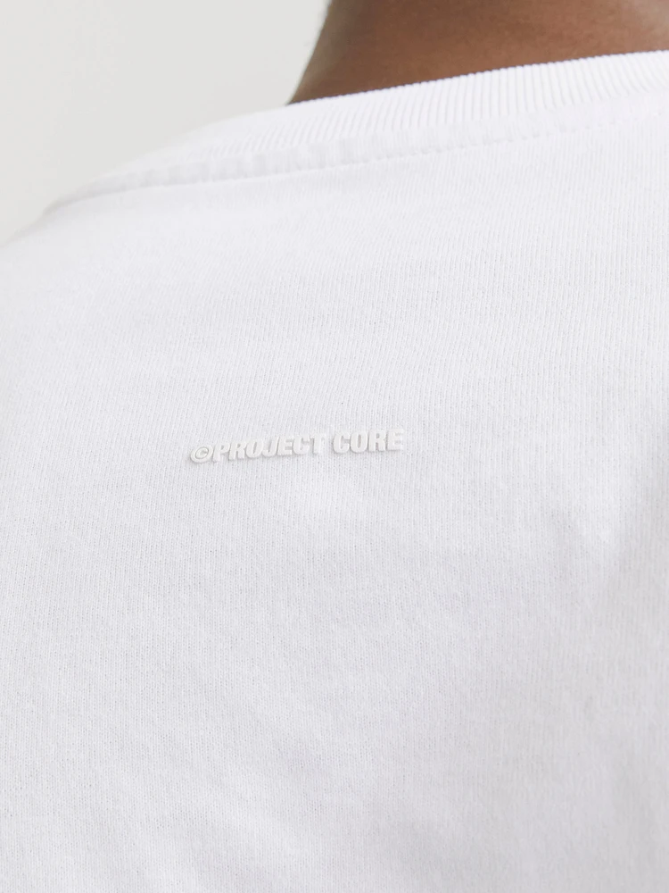 T-shirt Col rond Coupe ample écourtée | Jack & Jones
