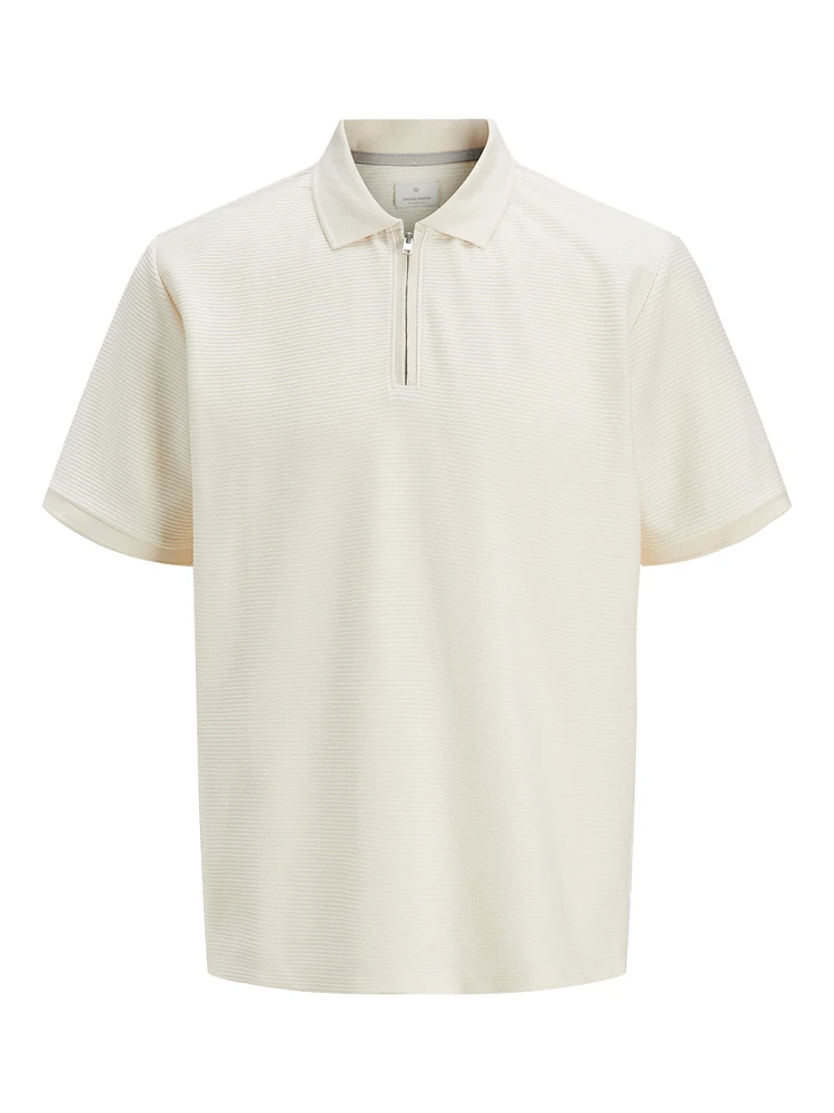 Relaxed Fit Half-Zip Polo | Jack & Jones