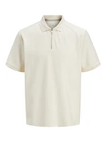Relaxed Fit Half-Zip Polo | Jack & Jones