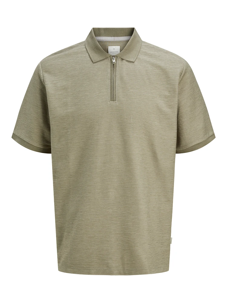 Polo avec zip Coupe décontractée | Jack & Jones