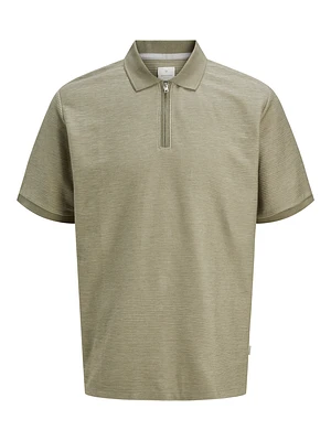 Polo avec zip Coupe décontractée | Jack & Jones