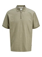 Polo avec zip Coupe décontractée | Jack & Jones