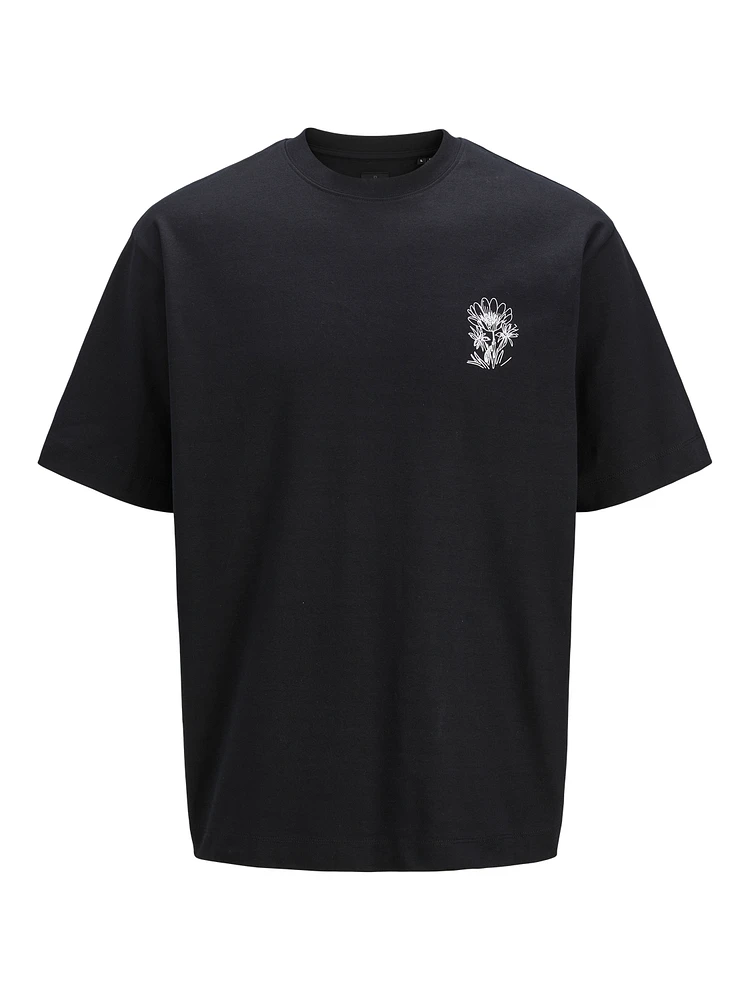 Wide Fit Round Neck T-Shirt | Jack & Jones