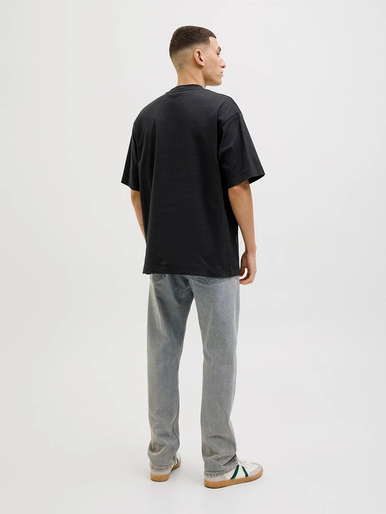 Wide Fit Round Neck T-Shirt | Jack & Jones