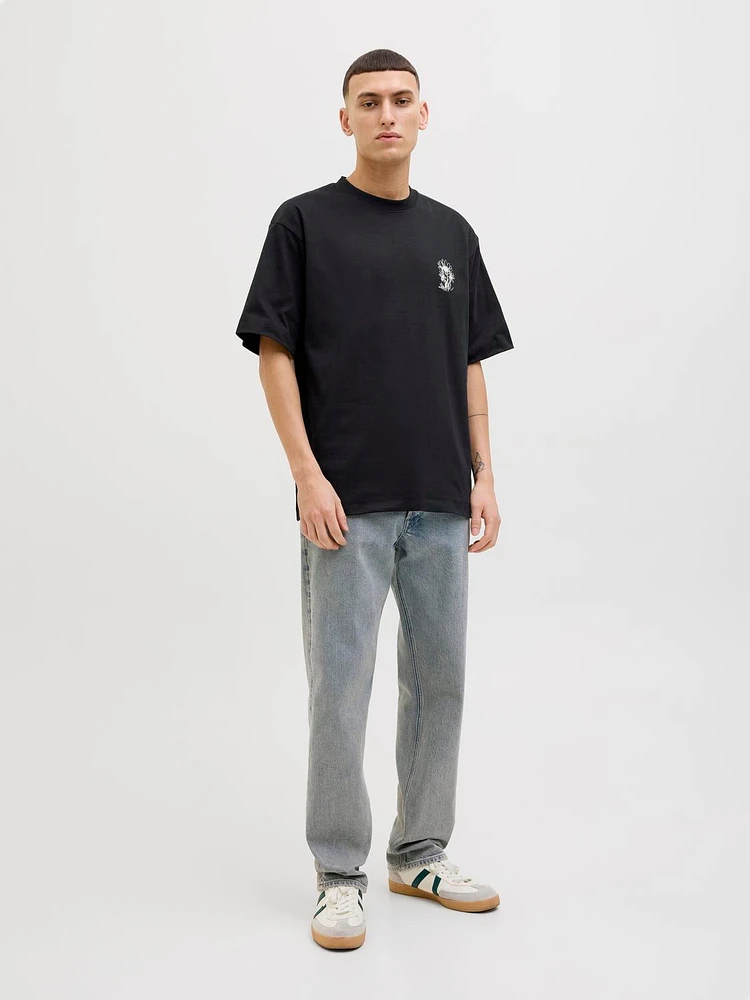 Wide Fit Round Neck T-Shirt | Jack & Jones