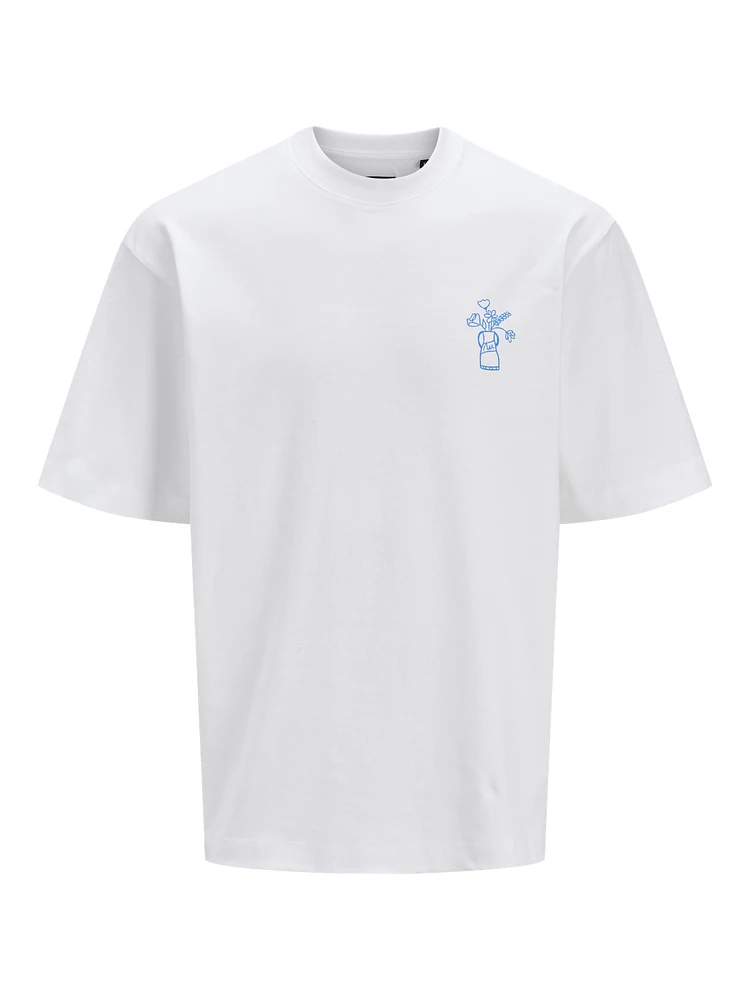 Wide Fit Round Neck T-Shirt | Jack & Jones