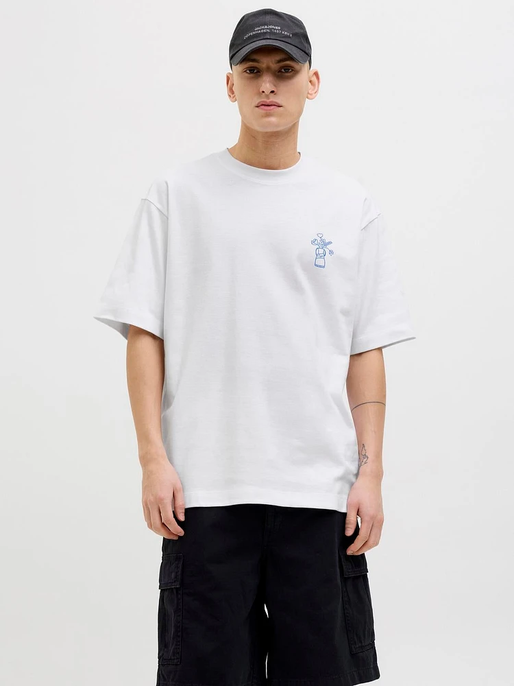 Wide Fit Round Neck T-Shirt | Jack & Jones
