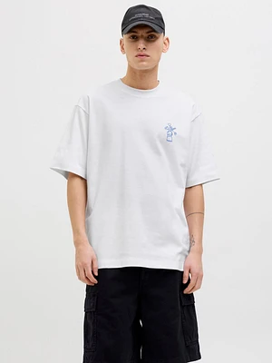 Wide Fit Round Neck T-Shirt | Jack & Jones