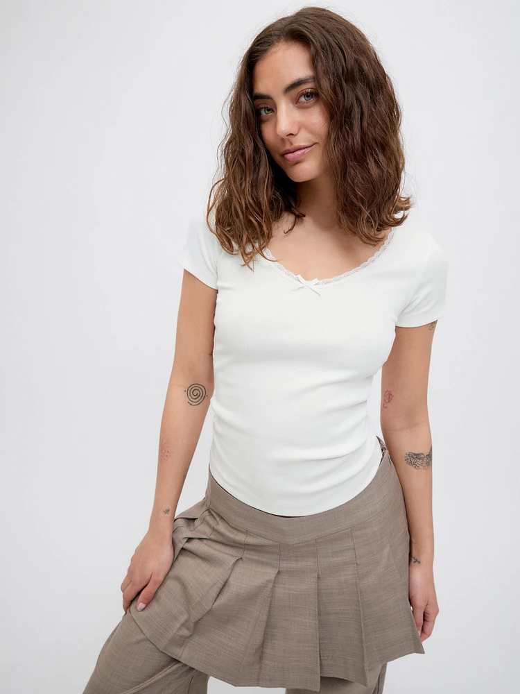 T-shirts Stretch Fit Col en V | Jack & Jones