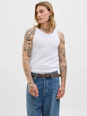 Rib Fit Crew neck Tank Top | Jack & Jones