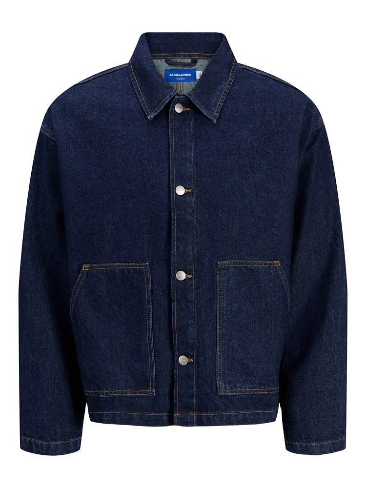 Veste en denim écourtée à coupe ample | Jack & Jones®