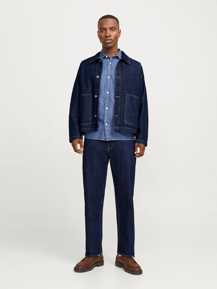Veste en denim écourtée à coupe ample | Jack & Jones®
