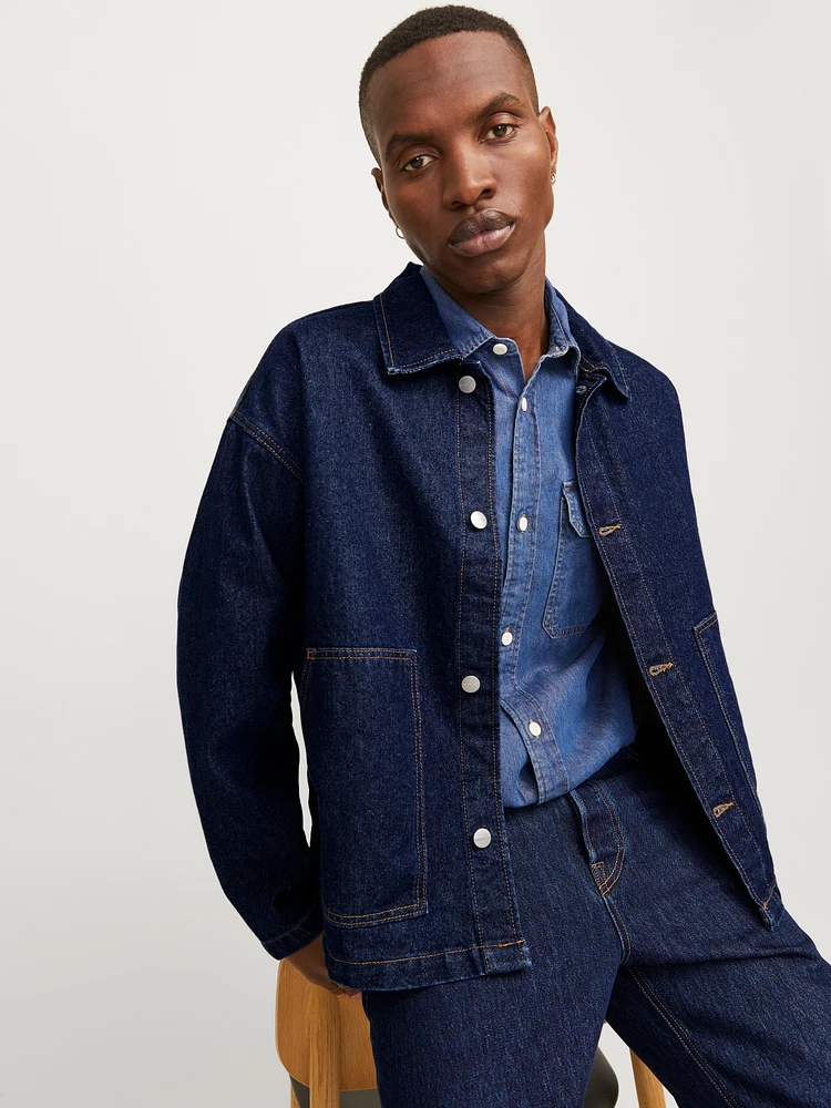 Veste en denim écourtée à coupe ample | Jack & Jones®