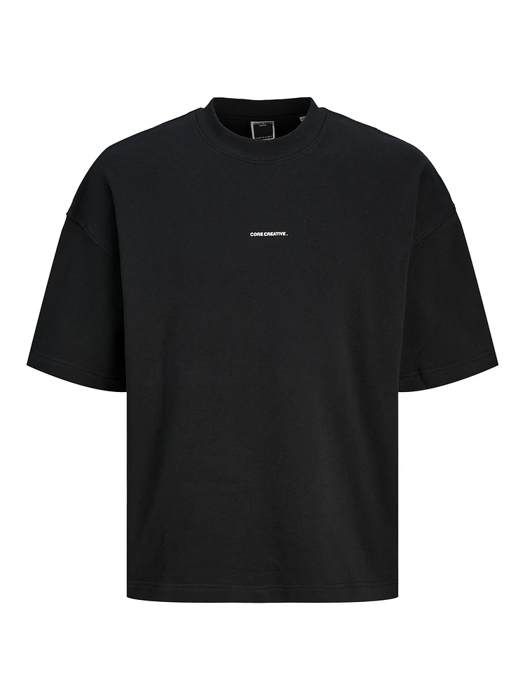 T-shirt en coton ouaté coupe ample | Jack & Jones
