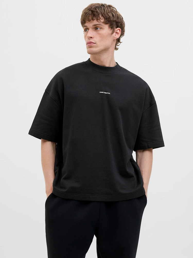 T-shirt en coton ouaté coupe ample | Jack & Jones