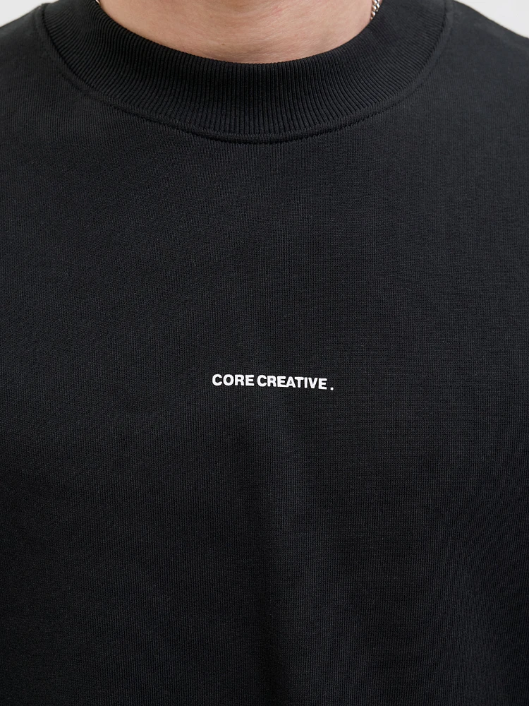 T-shirt en coton ouaté coupe ample | Jack & Jones