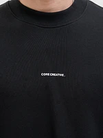 T-shirt en coton ouaté coupe ample | Jack & Jones