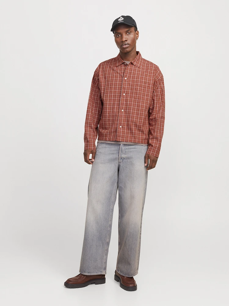 Cropped Loose Fit Shirt | Jack & Jones
