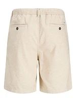 Short en mélange lin à coupe décontractée | Jack & Jones