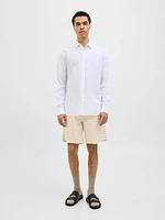 Short en mélange lin à coupe décontractée | Jack & Jones