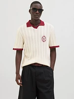 Relaxed Fit Polo Dropped shoulders Knitted Polo-Shirt | Jack & Jones