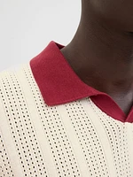 Relaxed Fit Polo Dropped shoulders Knitted Polo-Shirt | Jack & Jones