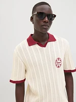 Relaxed Fit Polo Dropped shoulders Knitted Polo-Shirt | Jack & Jones