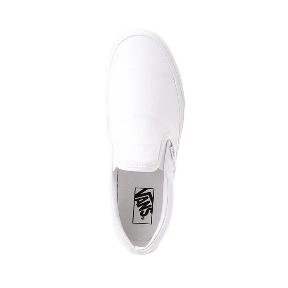 Chaussure de skate sans lacets Vans - Blanche