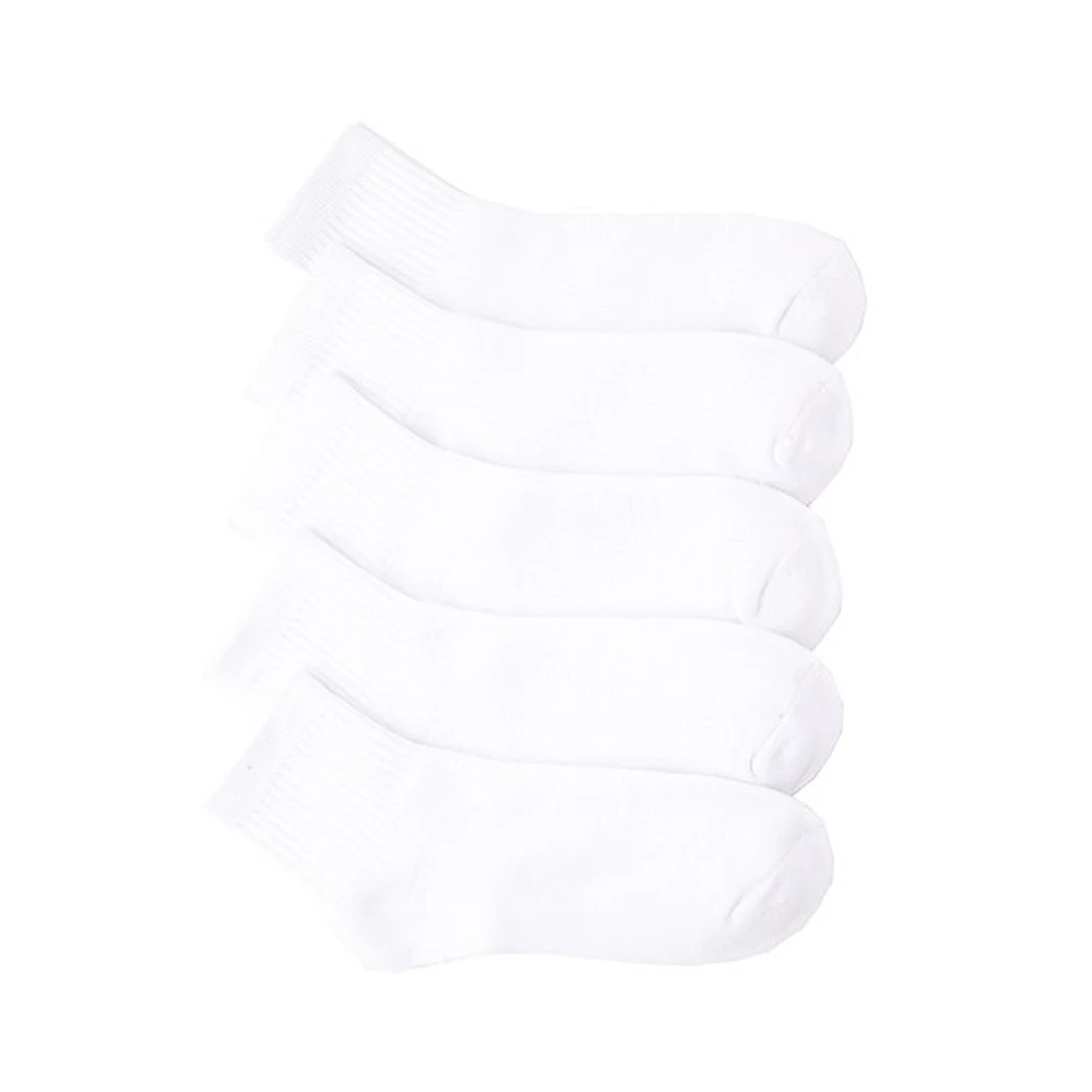 Womens Quarter Sock 5-pack - White