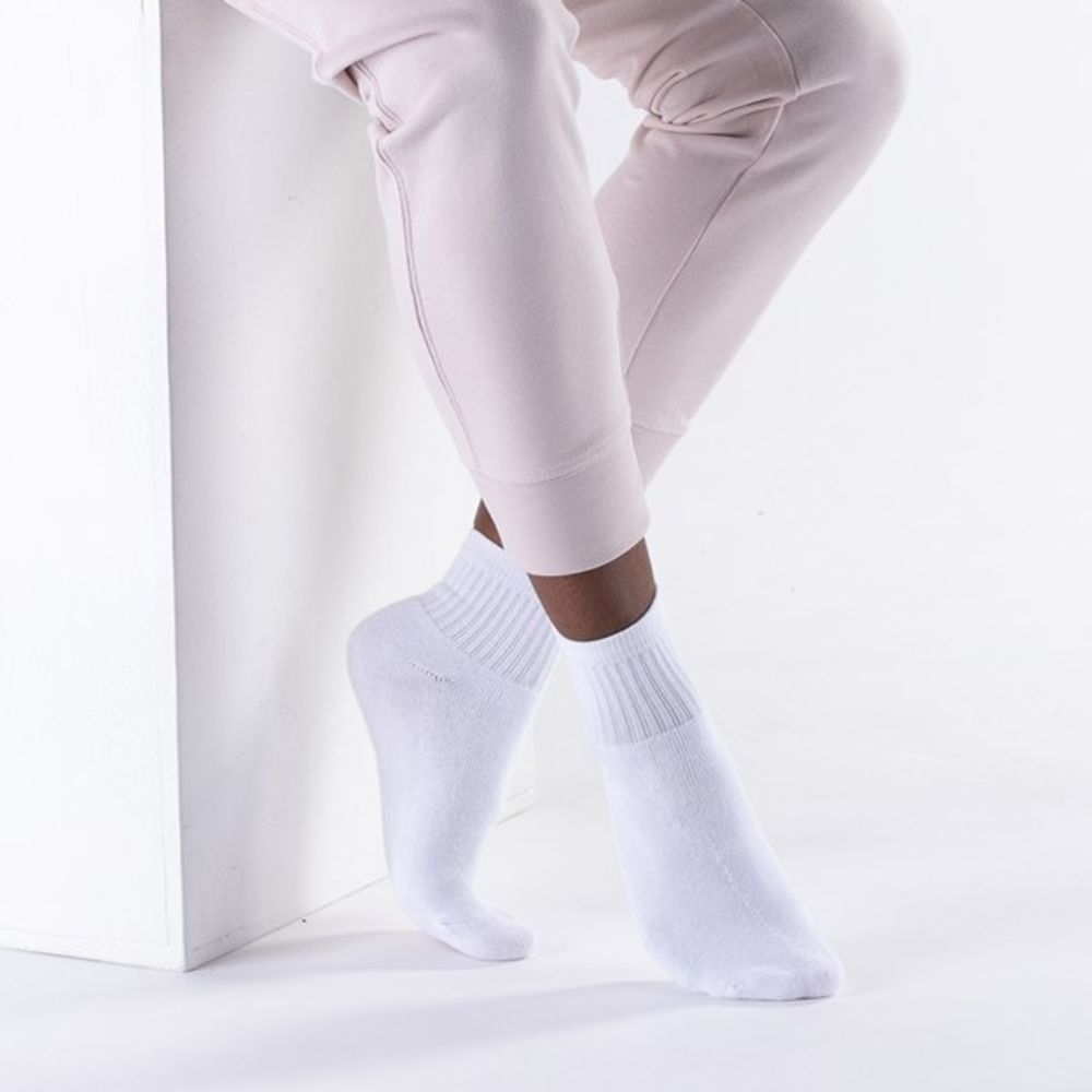 Womens Quarter Sock 5-pack - White