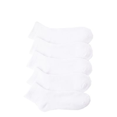 Mens Quarter Socks - White