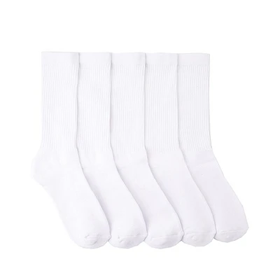 Mens Crew Socks 5 Pack - White