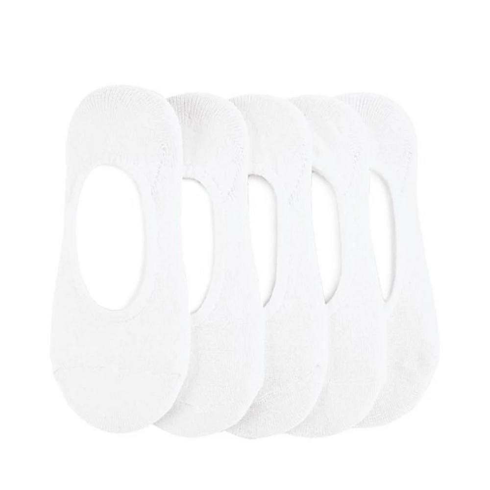 Mens No Show Footies - White