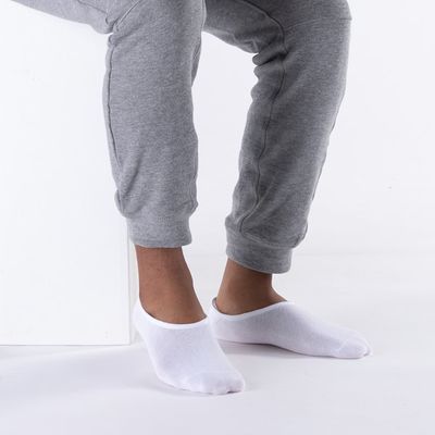 Mens No Show Footies - White