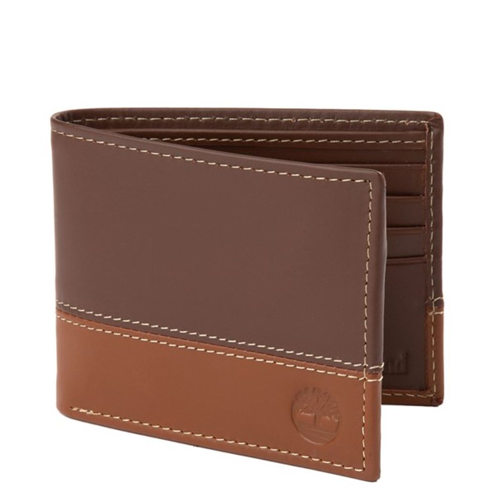 Timberland 2 Tone Bi-Fold Wallet - Brown / Tan