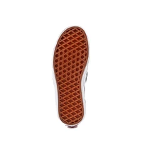 Chaussure de skate sans lacets à motif en damier Vans - Enfants / Junior Noire Blanche