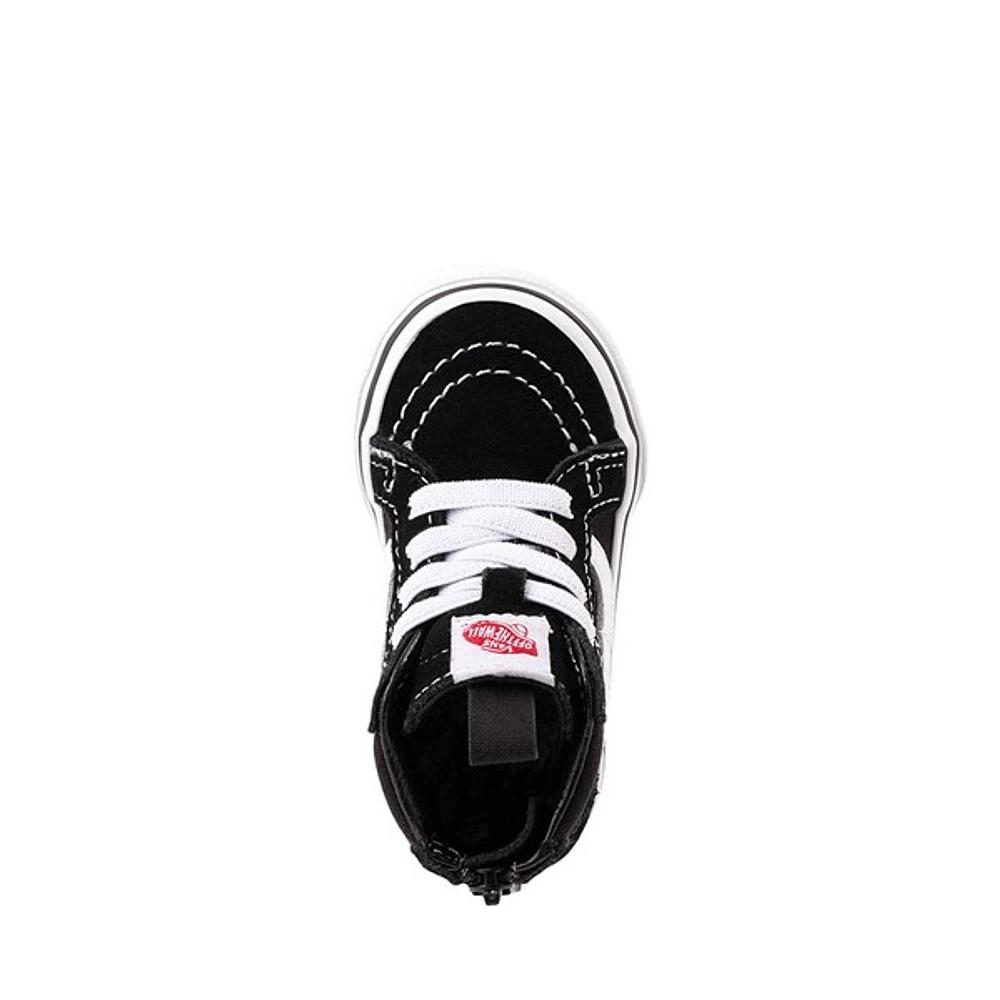 Chaussure de skate Vans Sk8 Hi - Bébés / Tout-petits Noire Blanche