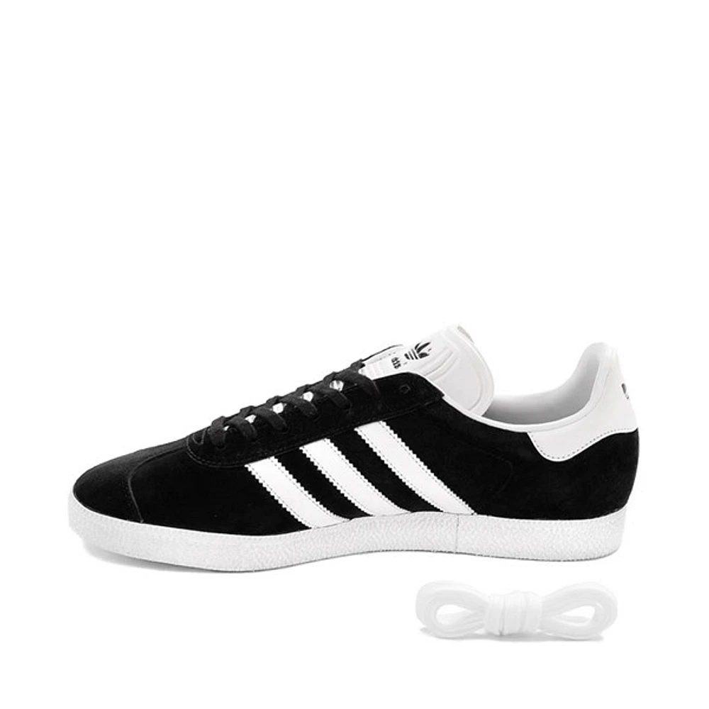 Chaussure athlétique adidas Gazelle pour hommes - Noire / Blanche