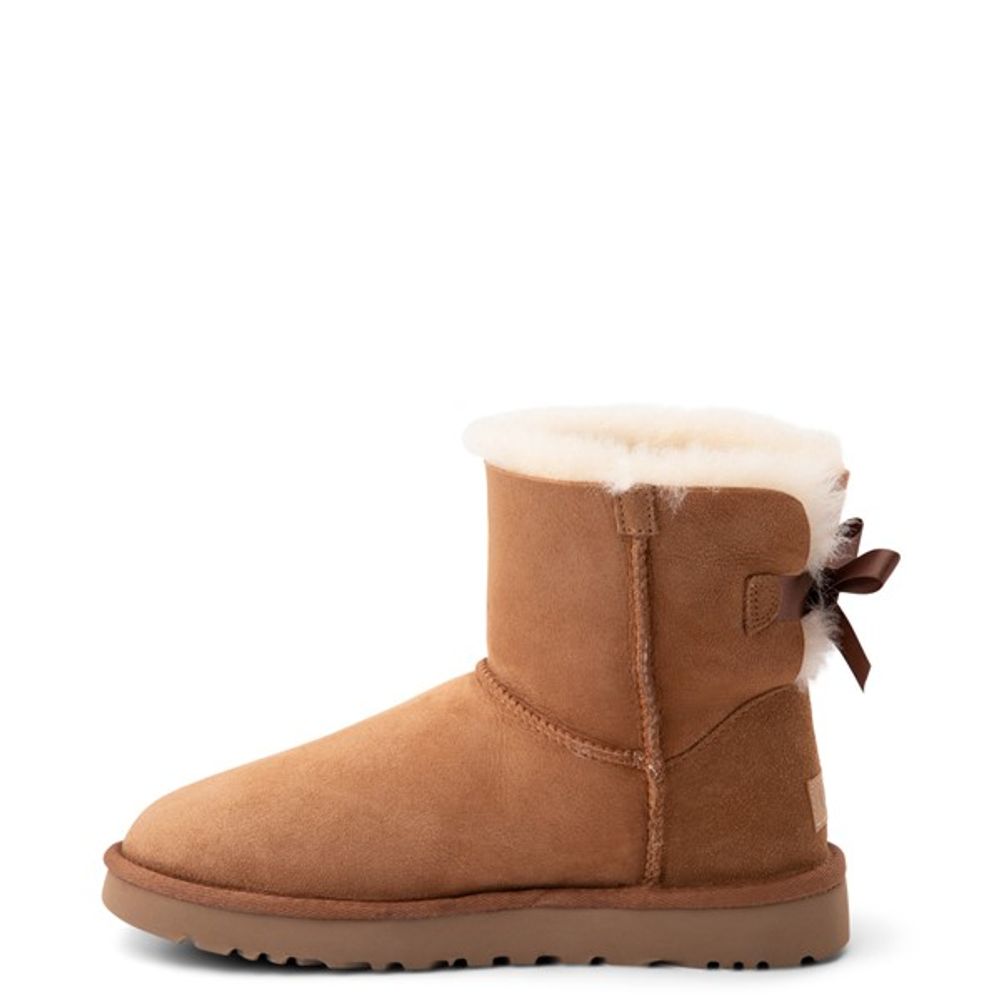 Womens UGG® Mini Bailey Bow II Boot - Chestnut