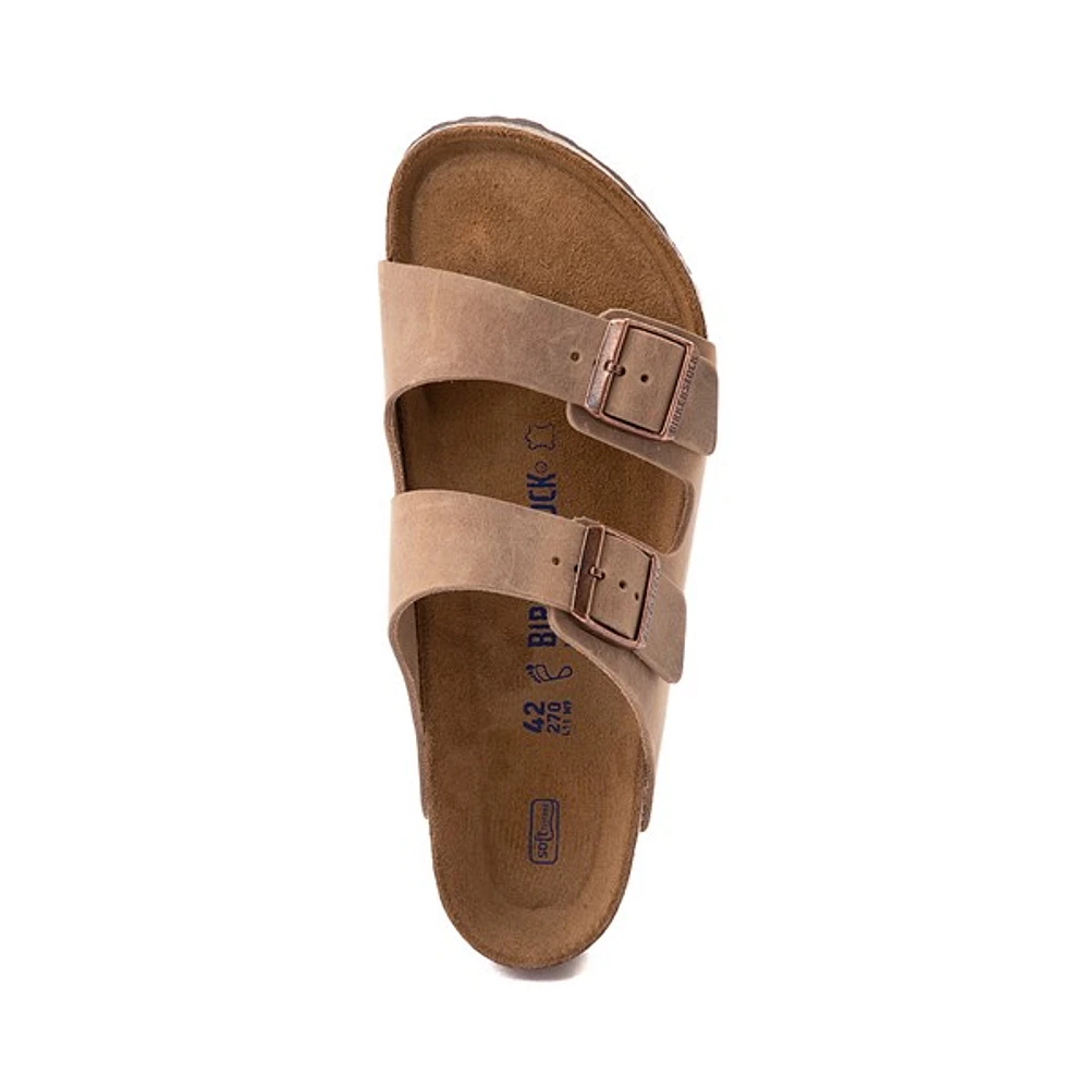 Sandale Birkenstock Arizona Soft Footbed pour hommes - Tabac
