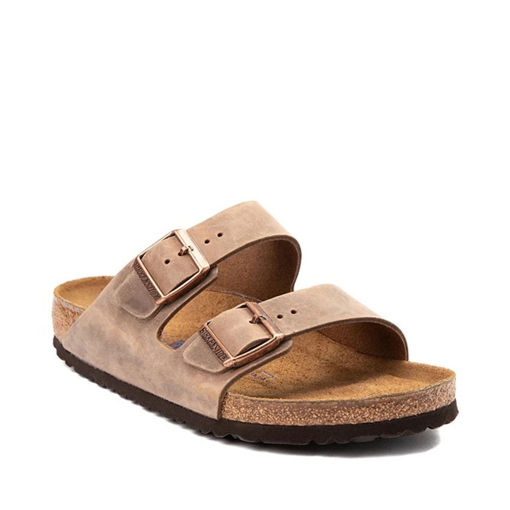 Sandale Birkenstock Arizona Soft Footbed pour hommes - Tabac