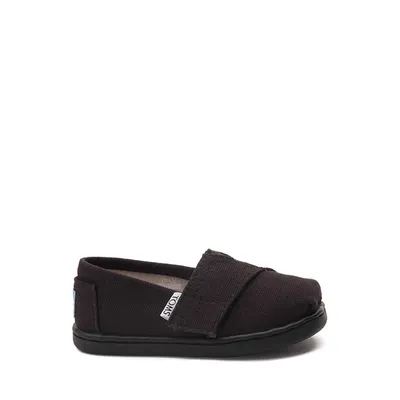 TOMS Classic Slip On Casual Shoe - Baby / Toddler Little Kid Black